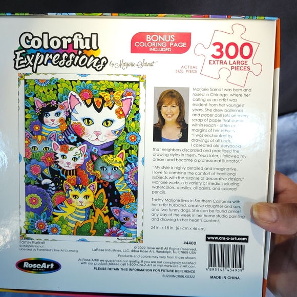 Colorful Expressions Cat Puzzle - Picture 3 of 4